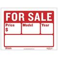 Bazic Products 9 x 12 in. 2 Line Sale Sign S-2